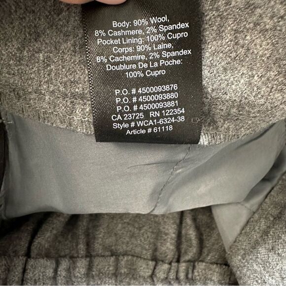 Aritzia Babaton Wool Cashmere Blend Cohen Pant in Grey Sz 0 - Picture 13 of 14